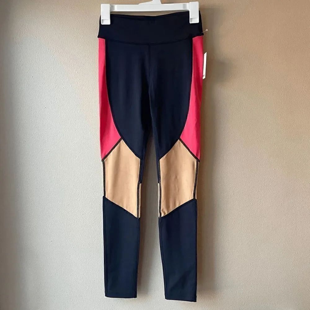 ENSMBL Colorblock Midrise Ankle 7/8 Legging Size Small